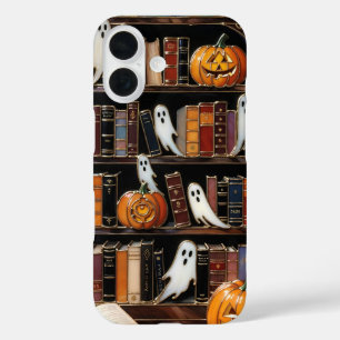 Étui de téléphone à motif de bibliothèque d'Hallow