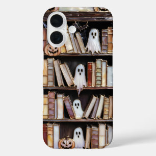 Étui de téléphone à motif de bibliothèque Hallowee