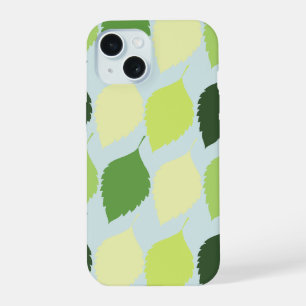 Étui de téléphone à motif de feuille verte fraîche