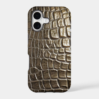 Étui de téléphone à motif de peau de crocodile