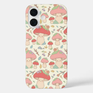 Étui de téléphone à motif escargot champignon Kawa