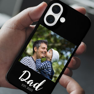 Étui de téléphone à motif établi pour papa noir Ca
