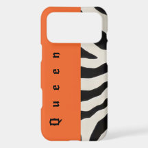 Étui de téléphone à motif zèbre | Noir et blanc