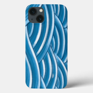 Étui de téléphone à motifs de vagues abstraites bl