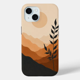 Étui de téléphone à paysage minimaliste Crépuscule