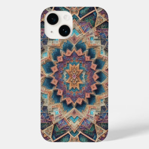 Étui de téléphone à symétrie géométrique 3D vibran