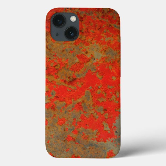 Étui de téléphone à texture abstraite Rust Pulse  (Verso)