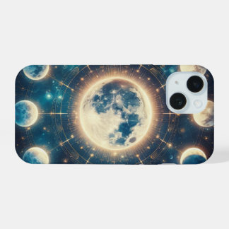 étui de téléphone à thème céleste