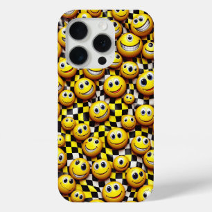 Étui de téléphone à visage souriant rétro Happy - 