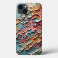 Étui de téléphone abstrait à peinture écaillée rus