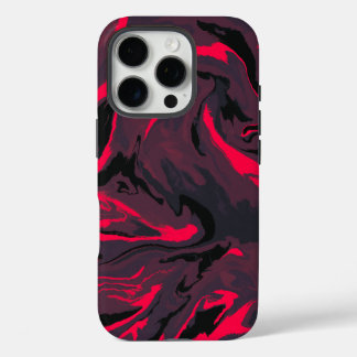 Étui de téléphone abstrait à tourbillon de marbre