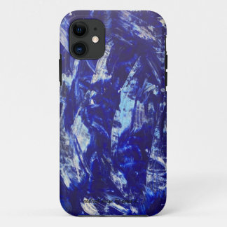 Étui de téléphone abstrait bleu