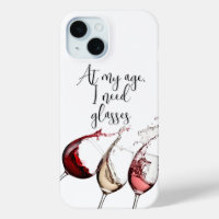 Étui de téléphone amusant pour amateur de vin
