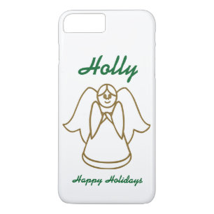 Étui de téléphone ange de Noël personnalisé