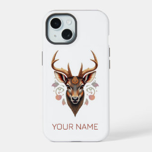 Étui de téléphone animal personnalisé mignon. Tête