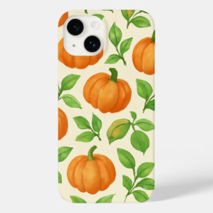 Étui de téléphone automnal à motif de citrouilles 