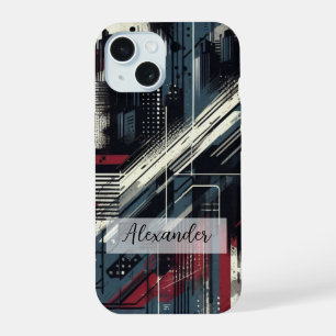 Étui de téléphone avec art de graffiti lumineux et