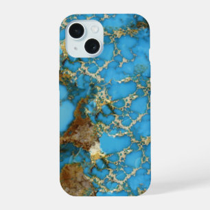 Étui de téléphone bleu turquoise
