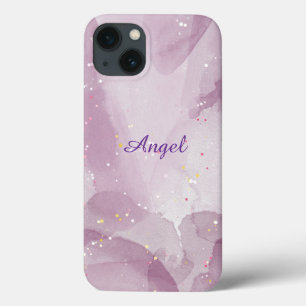 Étui de téléphone botanique floral aquarelle nom p