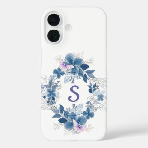 Étui de téléphone botanique papillon floral