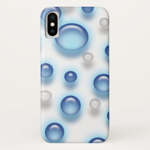 Étui de téléphone - Bulles bleues