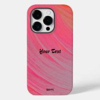 Étui de téléphone cellulaire à tourbillon rose HAm