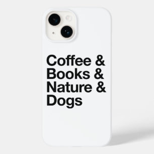 Étui de téléphone Coffee & Books & Nature & Dogs (