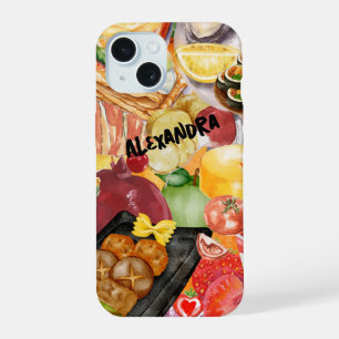 Étui de téléphone Collage de nourriture Fruits & N