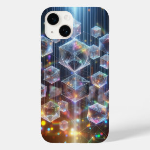 Étui de téléphone Cubes Géométriques Cybernétiques