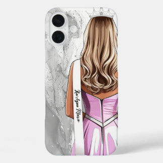 Étui de téléphone de concours Silver Glam Pageant