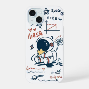 Étui de téléphone de dessin animé d'astronaute mig