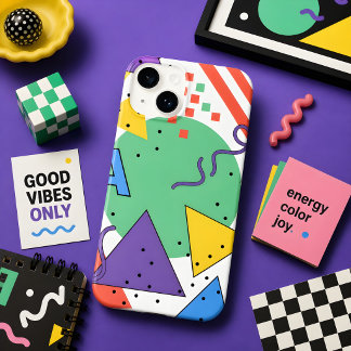 Étui de téléphone de style Memphis Dopamine Décor