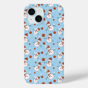 Étui de téléphone de vacances bonhomme de neige mi