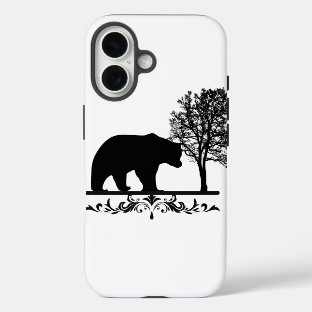 étui de téléphone design de l'ours, pomme (Verso)