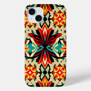 Étui de téléphone en art populaire bohémien vibran