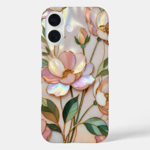 Étui de téléphone en verre teinté Floral Blush Élé