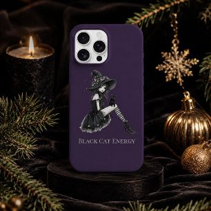 Étui de téléphone Energy Gothic Witch Chat Noir