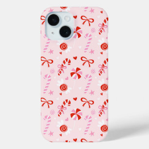 Étui de téléphone esthétique bonbon rose