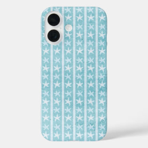 Étui de téléphone étoile de mer bleu sarcelle plag