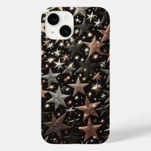 Étui de téléphone Étoiles Brillantes Luxe - Or Ros
