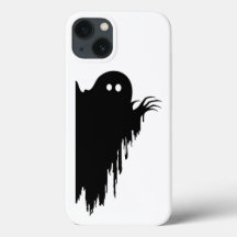Étui de téléphone fantôme noir qui dégouline | Hal