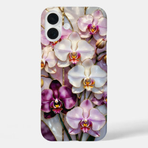 Étui de téléphone Fleurs d'orchidées Violet Floral