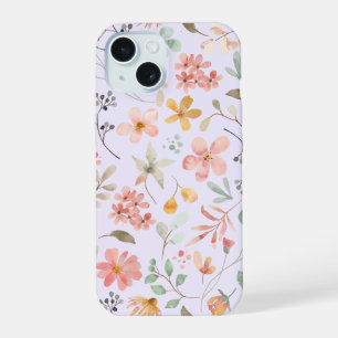 Étui de téléphone floral aquarelle lavande