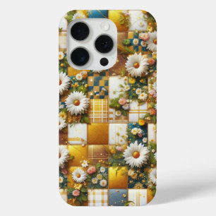 Étui de téléphone géométrique blanc luxe et margue