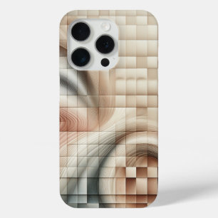 Étui de téléphone géométrique fluide 3D moderne - 
