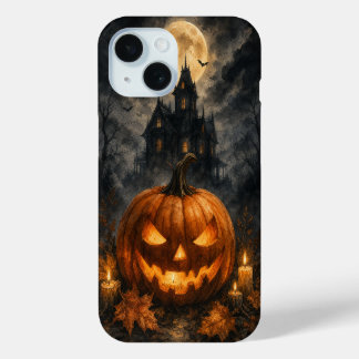 Étui de téléphone Halloween Citrouille Maison Hant
