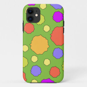 Étui de téléphone I cercle funky géométrique rétro