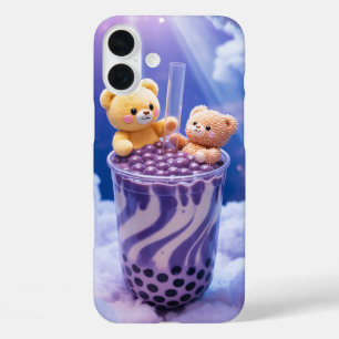 Étui de téléphone Kawaii Boba Bears dans les nuage