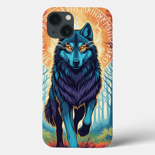 Étui de téléphone Loup à l'esprit majestueux (Verso)