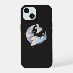 Étui de téléphone Lune et Nuages Rêveurs